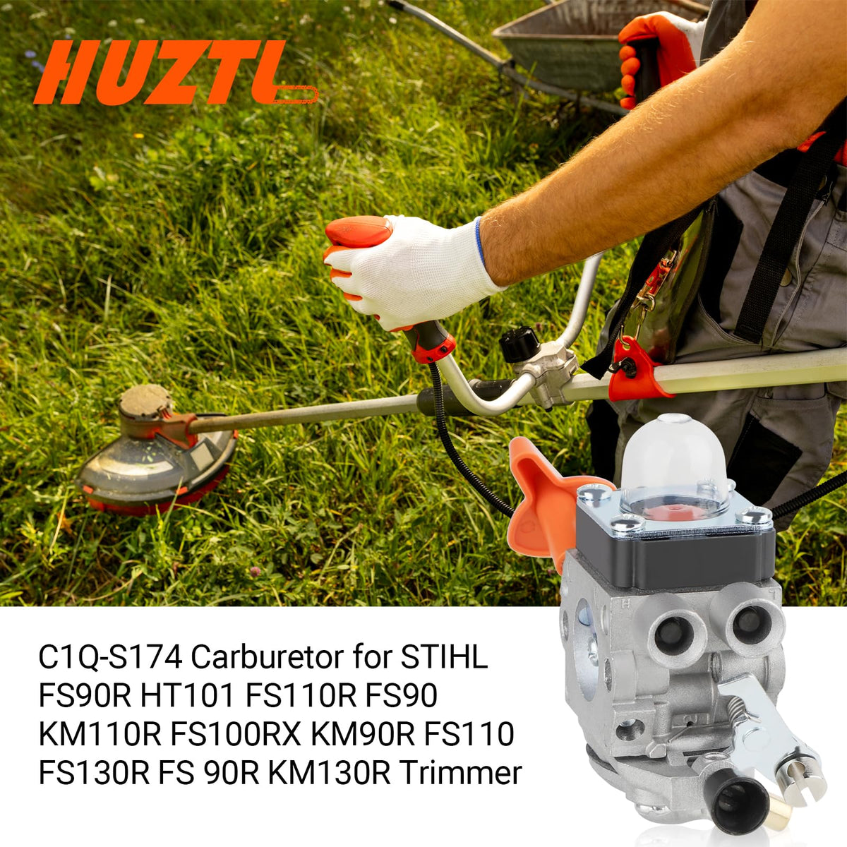 HUZTL packaging for the FS 90 R carburetor kit