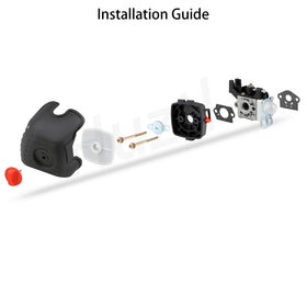 HUZTL SRM225 tune-up kit components spread for maintenance