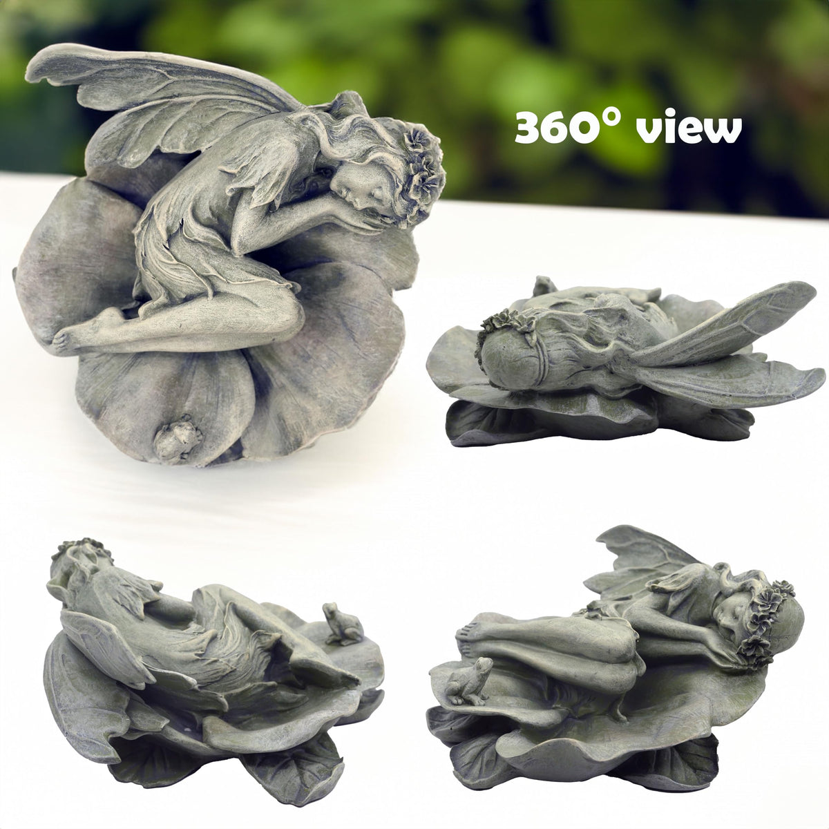 hvfun resin garden-angel statue withstands outdoor conditions with lasting charm.