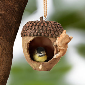 Hvfun small-bird habitat, compact size suitable for finches.