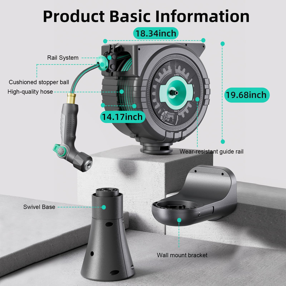 HVNPSH UV-resistant ABS reel withstands outdoor elements