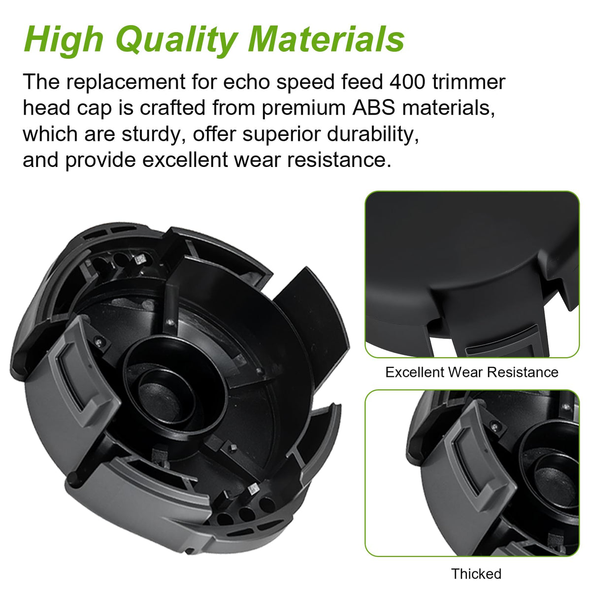 HWEIUA ABS material close-up highlighting durability and wear resistance