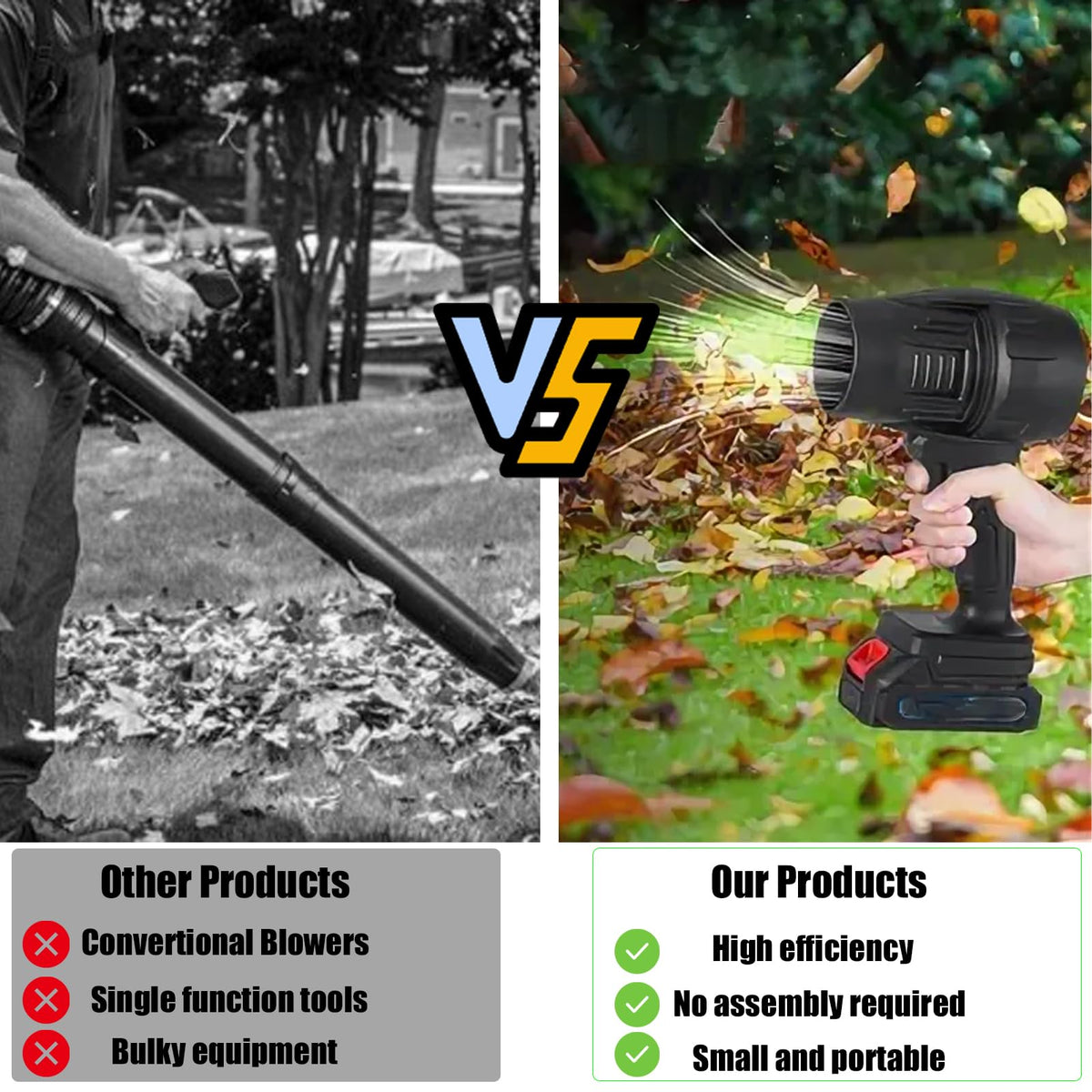 HWLANTU leaf blower car drying feature for quick vehicle detailing.
