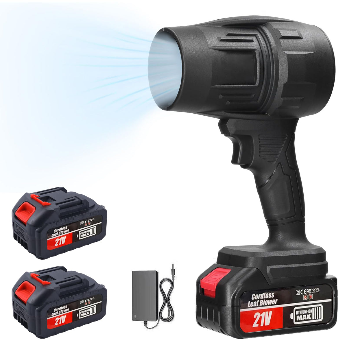 HWLANTU cordless leaf blower handheld operation for easy yard cleanup.