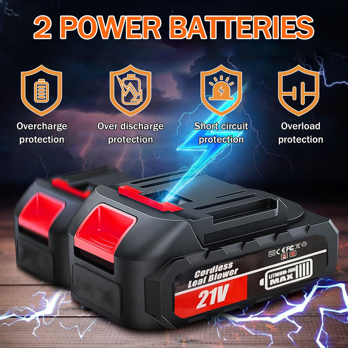 HWLANTU dual 21v batteries powering extended outdoor cleaning sessions.