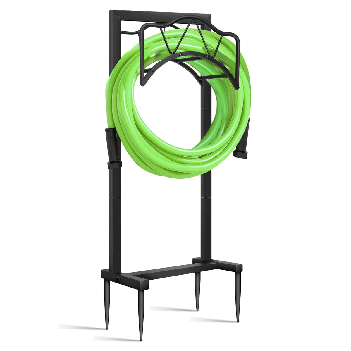 HWRHTR freestanding hose holder base with four spikes ensures ground stability