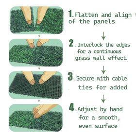 HWT greenery wall backdrop adds versatile base for scene design.