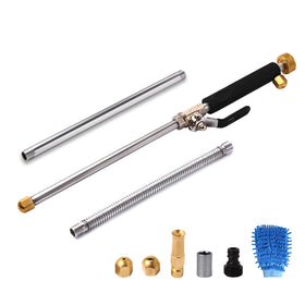Hwylizg high-pressure wand assembly showing durable brass components and extendable design