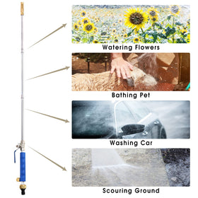 Hwylizg flexible wand extension helps reach high spots without bending.