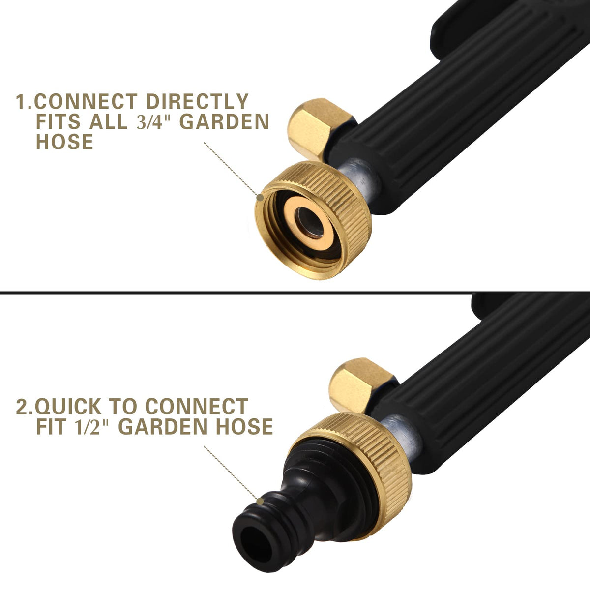 Hwylizg wand in use for car washing with extended reach