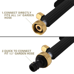 Hwylizg wand in use for car washing with extended reach