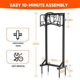 HXJLJY freestanding water hose holder suitable for lawns and yards