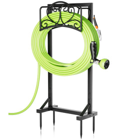 HXJLJY garden hose holder with stable base for outdoor storage