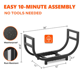 HXJLJY log carrier bag included for easy transport and storage.