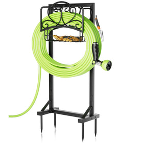 HXJLJY stable hose holder front view with secure base for outdoor use