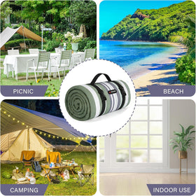 HX&OD picnic blanket green color suitable for outdoor photos.
