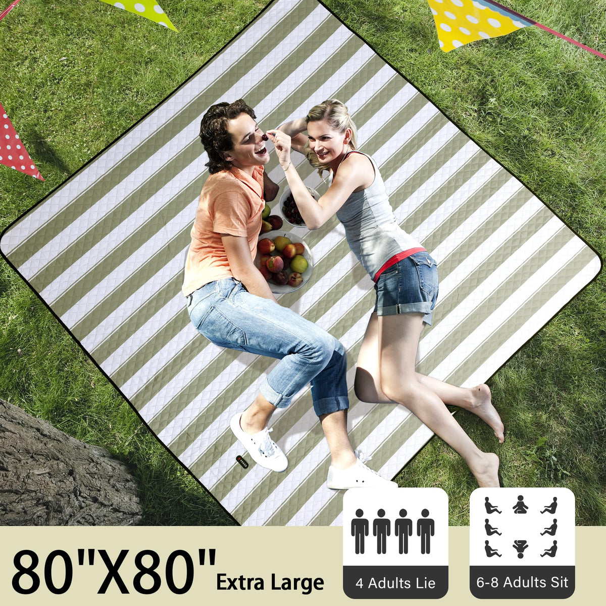 HX&OD waterproof back keeps grass and sand from seeping through
