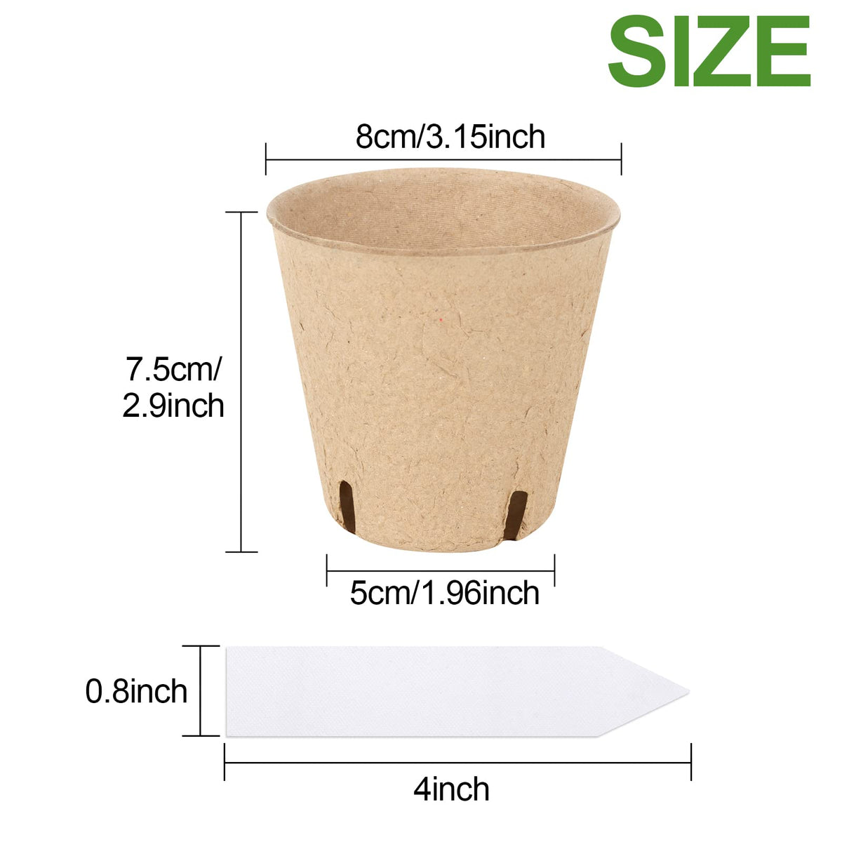 HXSEMAYIG biodegradable seed pots material is eco-friendly and soil-friendly