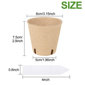 HXSEMAYIG biodegradable seed pots material is eco-friendly and soil-friendly
