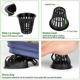 HXSEMAYIG easy root inspection with mesh slots for monitoring growth.