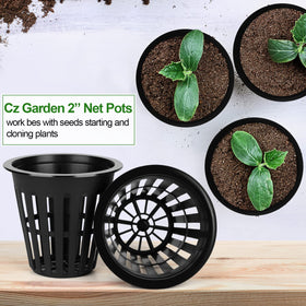 HXSEMAYIG hydroponics cups fit media like clay pebbles and rockwool.