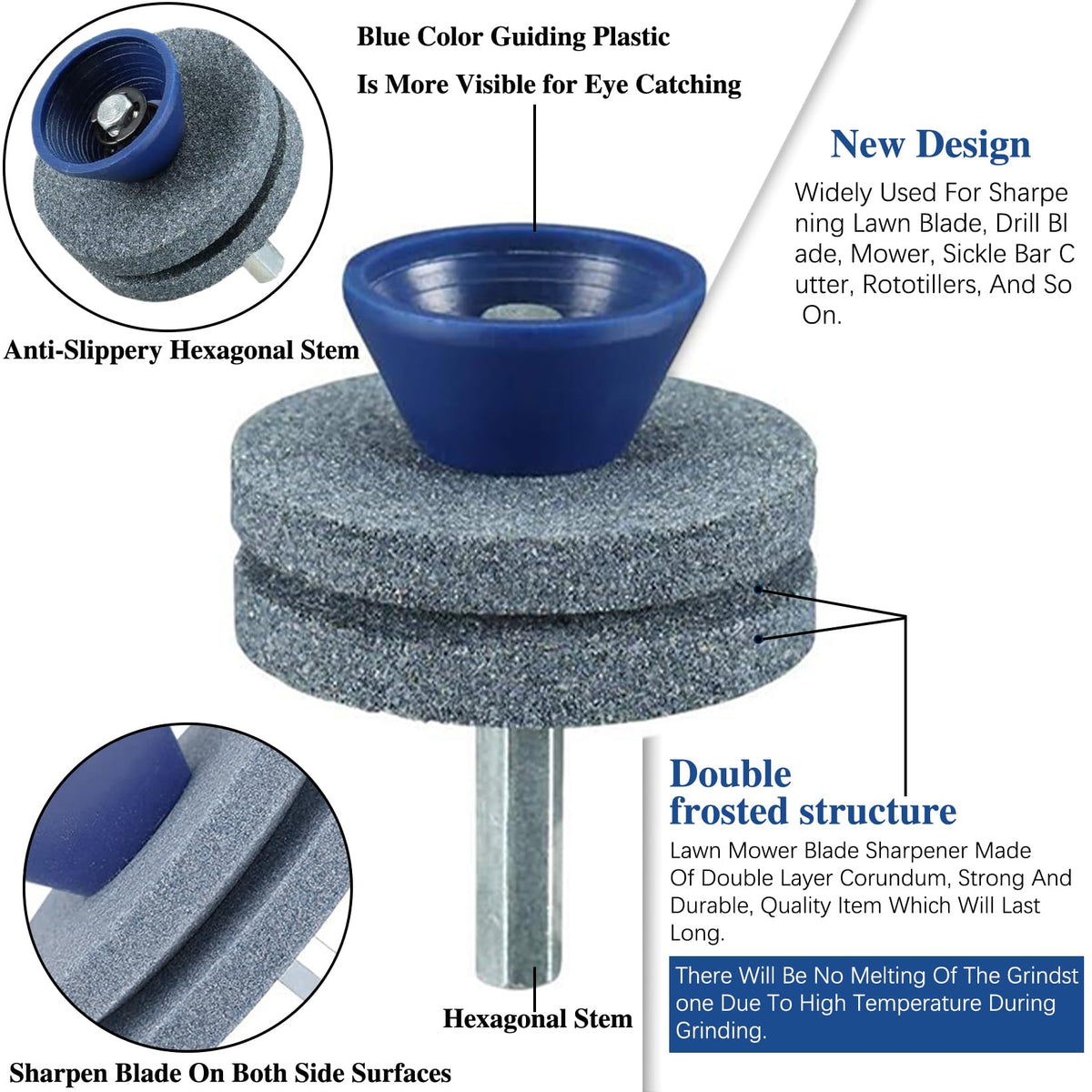 HXXF blade balancer kit with sharpener for balanced mower blades