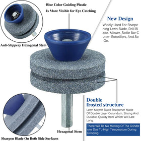 HXXF blade balancer kit with sharpener for balanced mower blades