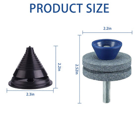 HXXF double layer corundum sharpener close up highlighting durable construction