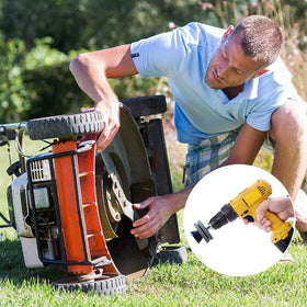 HXXF drill compatible sharpener used with power or hand drills