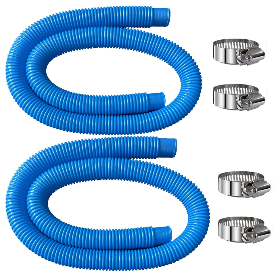 Hxxyilok pool hose 1.25 x 59 inches supports reliable circulation in above-ground pools.