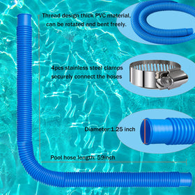 Hxxyilok pool hose compatible with Intex filter pumps 603/607/637.