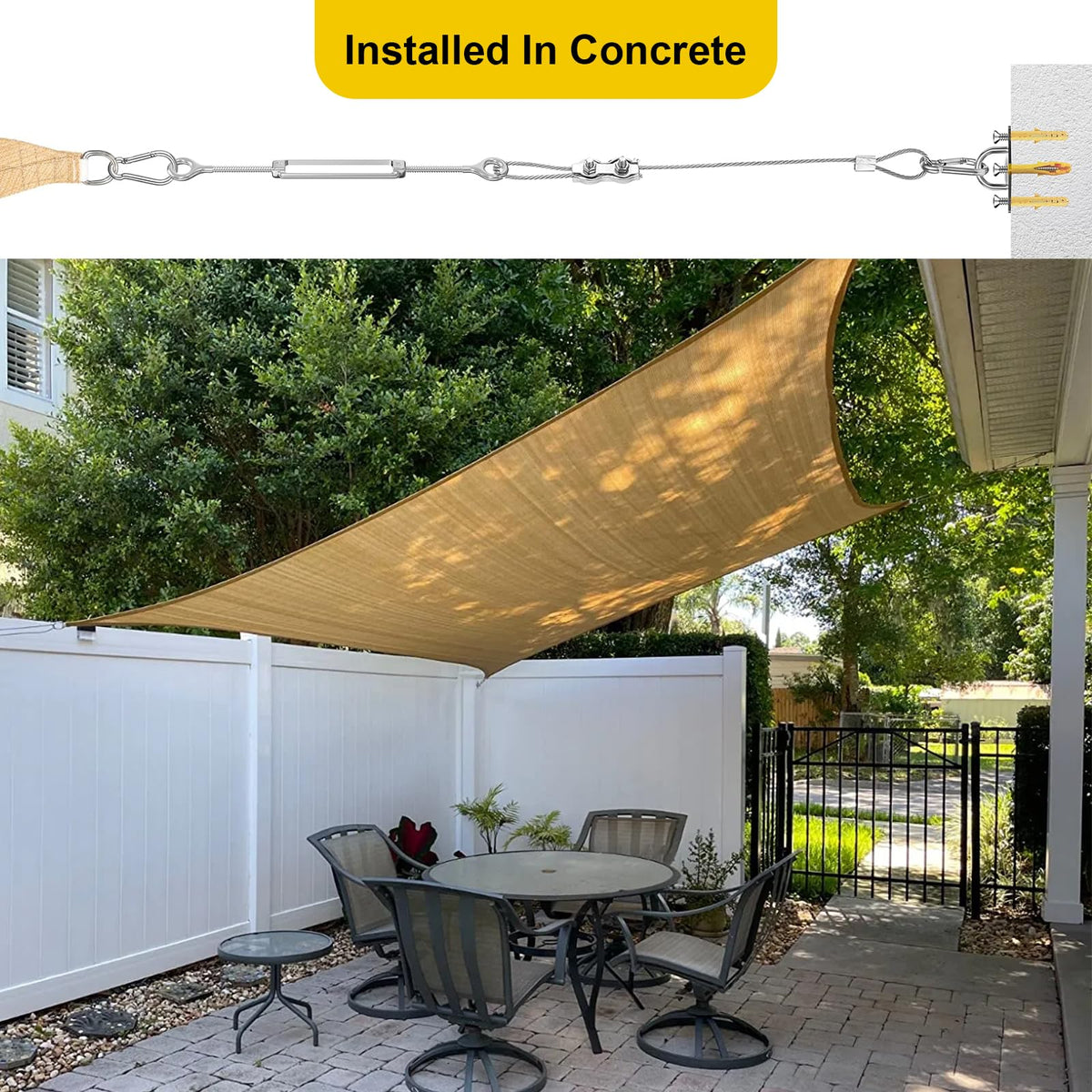 HYASIA durable outdoor finish complements decks and gardens.