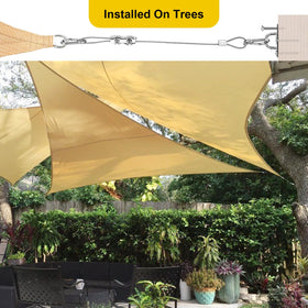 HYASIA multipurpose shade sail fit for triangle, rectangle, square sails.