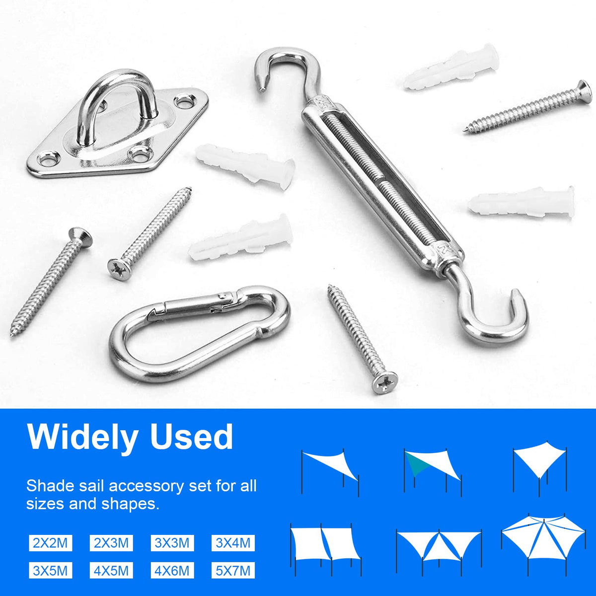 Hyasia plastic expansion anchors 16pcs support stable installation