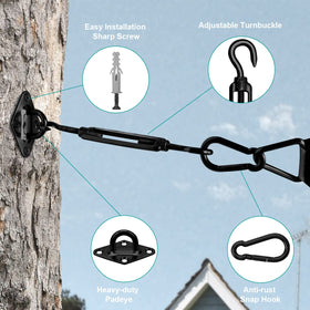 HYASIA stainless steel close-up shows durable corrosion resistance ideal for wind-prone areas.
