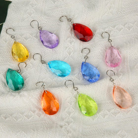 HYBEADS crystal prisms with S hook and clasp simplify hanging from windows or doors