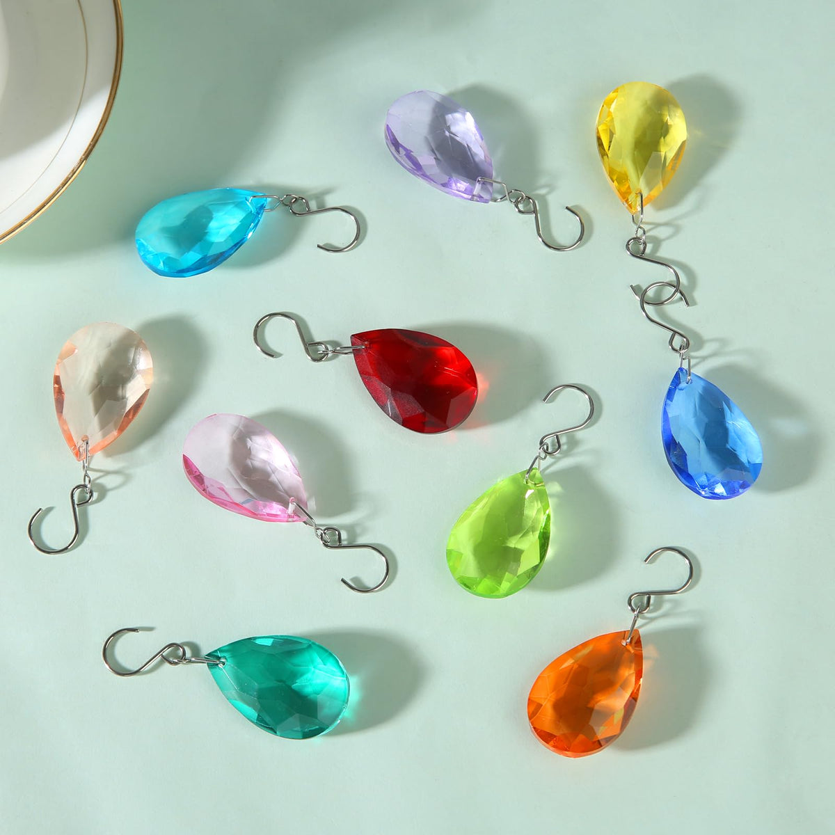 HYBEADS 38mm prisms brighten rooms and celebrate events like weddings or parties