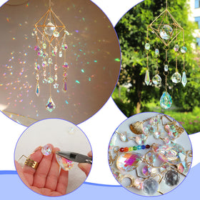 HYBEADS all-in-one craft kit with tools for easy crystal projects.