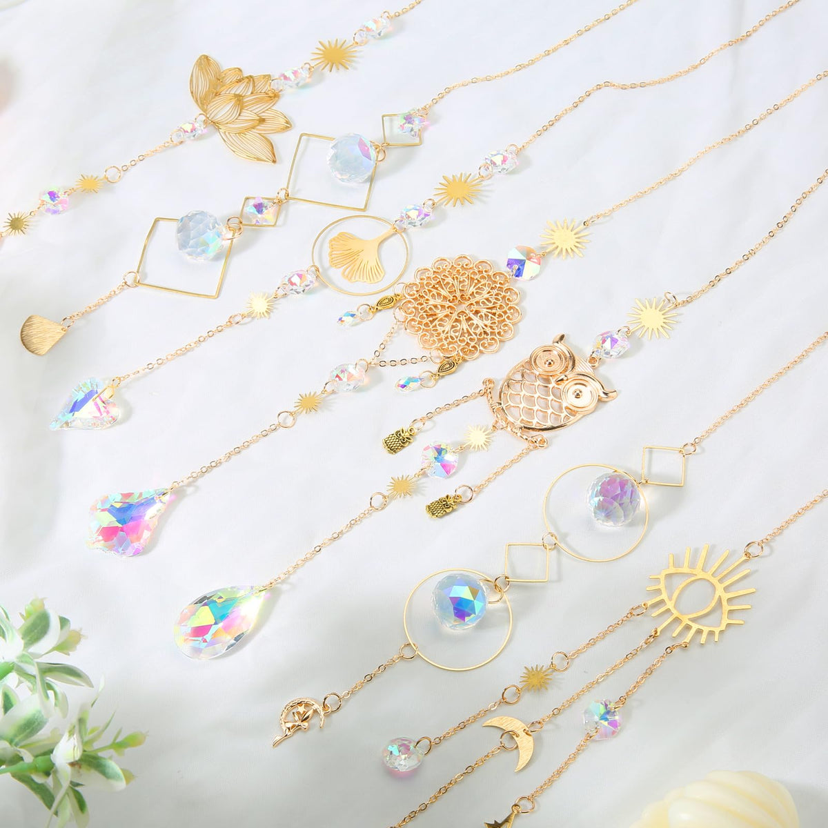 HYBEADS boho decor crystal suncatcher adds sparkle to living spaces