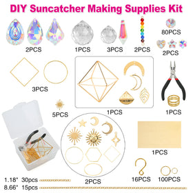 HYBEADS crystal beads and pendants for sparkling sun catchers in home or office.