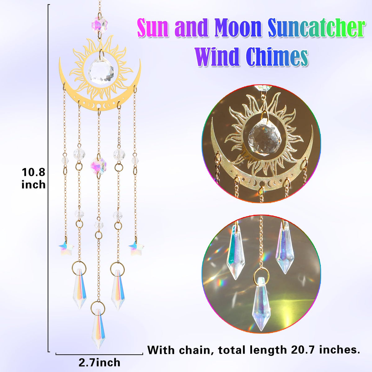 HYBEADS Crystal Suncatcher Car Hanging brings portable sparkle to vehicles