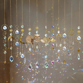HYBEADS crystal suncatcher colorful prisms brighten windows with rainbow light