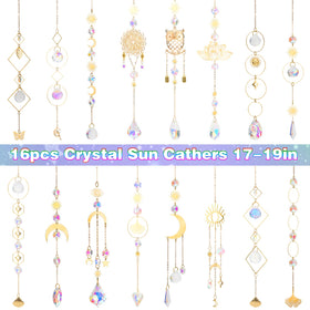 HYBEADS crystal suncatcher window-hanging prisms decorate walls with shimmering reflections