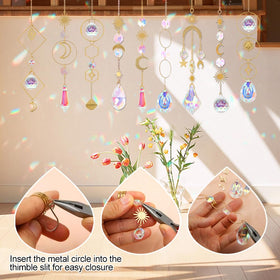 HYBEADS crystal pendant for decorative craft projects at home