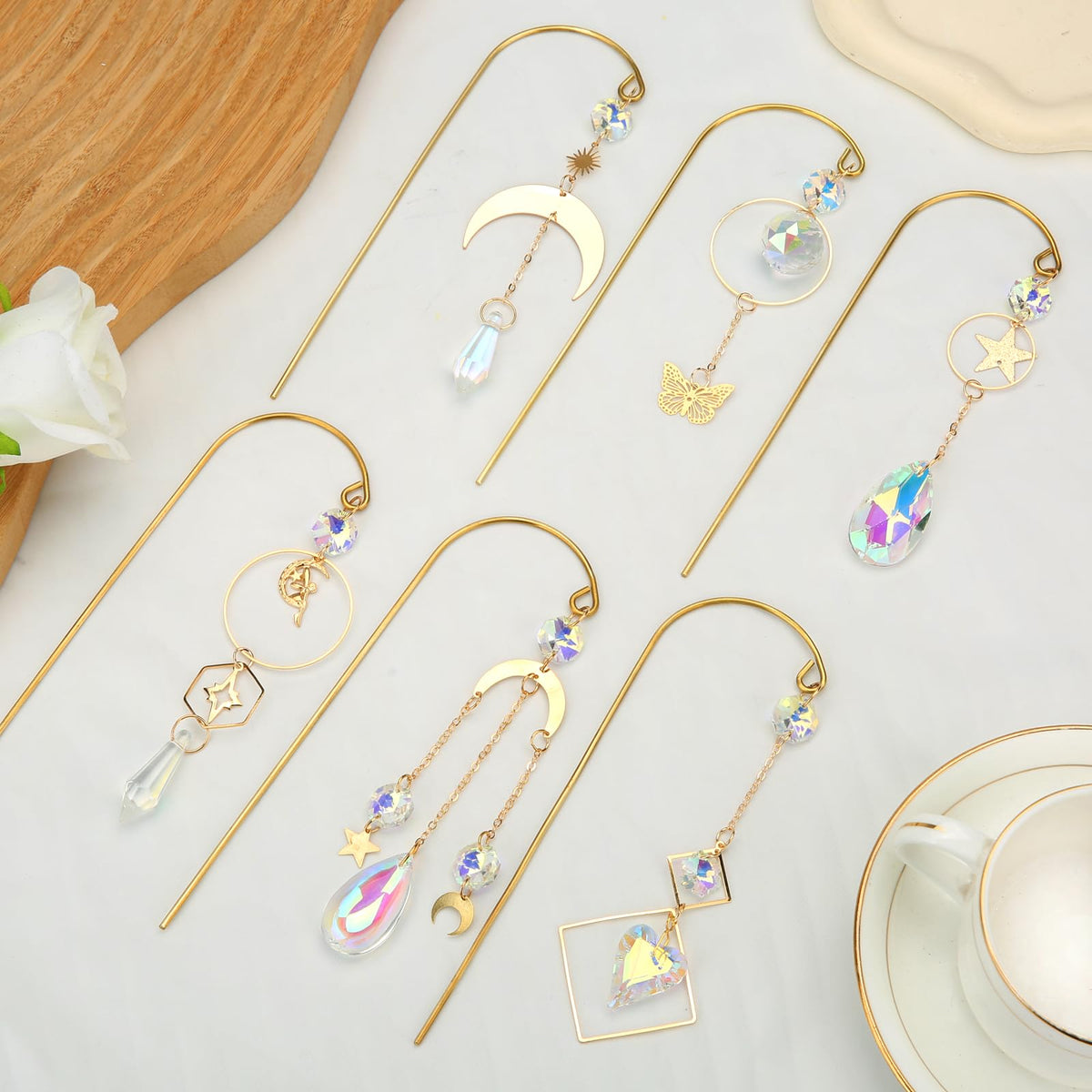 HYBEADS suncatchers brighten shelves, windowsills, and tabletops with light.
