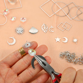 HYBEADS silver hanging decor enhances window and garden displays.