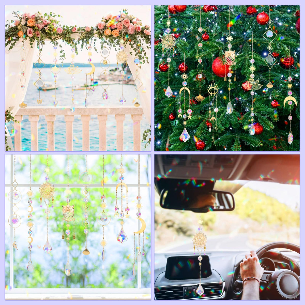 HYBEADS suncatcher for car decor bringing color and sparkle on-the-go