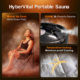 HyberVital 3.0L steamer demonstrates rapid heat for efficient spa sessions.