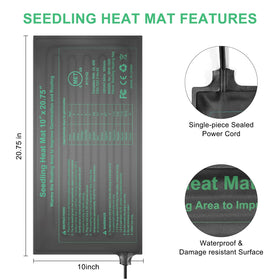 HYDGOOHO IP67 waterproof heat mat withstands splashes in greenspaces