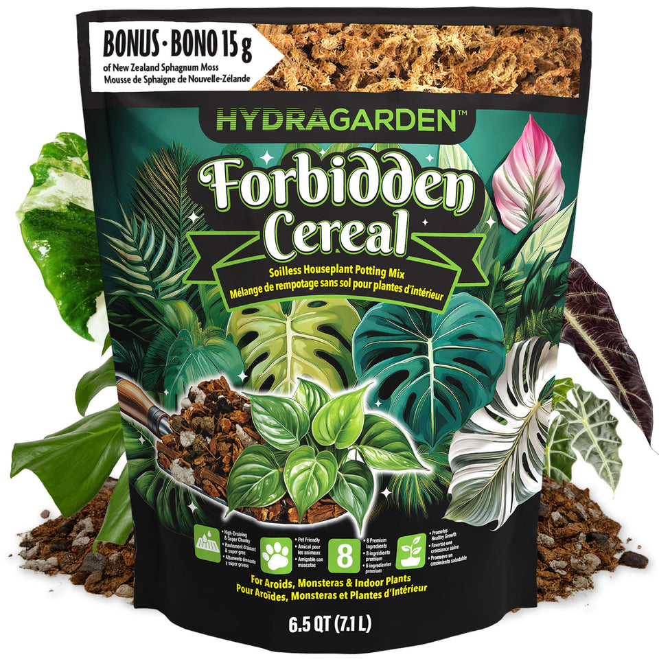 HydraGarden Forbidden Cereal Aroid Mix bag with chunky texture for airy root growth